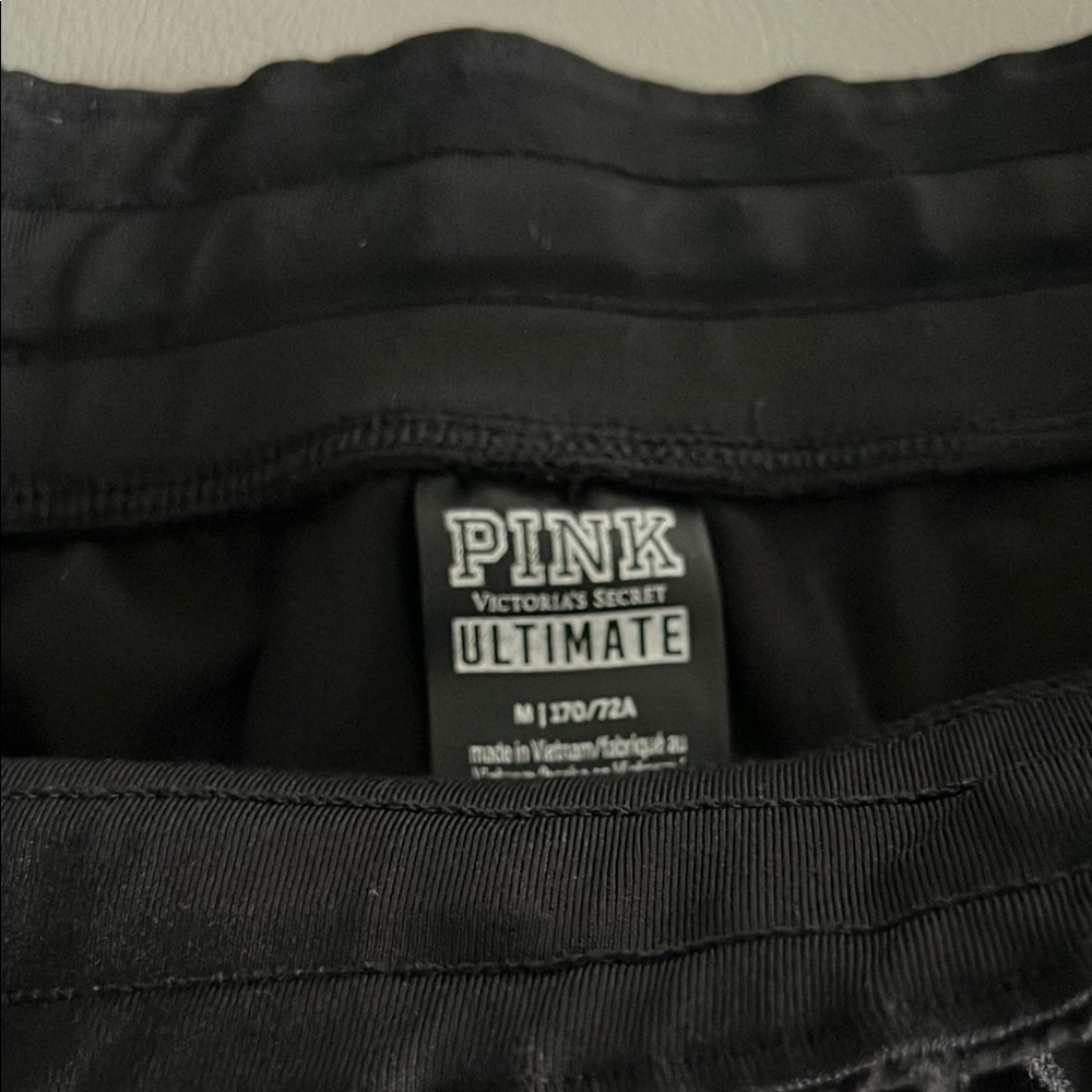 PINK Victoria's Secret Black Joggers - Picture 2 of 4
